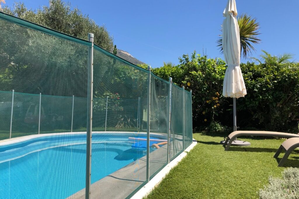 fencing outside pool